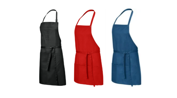 Latzschürze mit Tasche