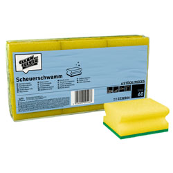 CLEAN and CLEVER SMA60 Scheuerschwamm klein 6er 9x7x4,2cm