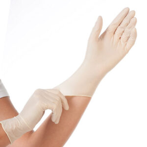 Latex Medizinische Schutzhandschuhe Weiß