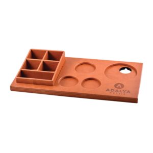 Serviertablett Leder