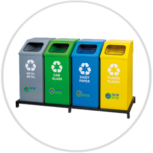 RECYCLING-Mülleimer